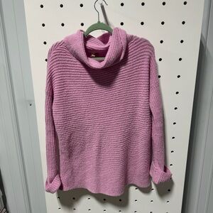 Anthropologie Pilcro Pink Knit Turtleneck Sweater Size S